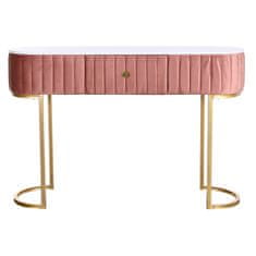 DKD Home Decor Konzola DKD Home Decor Pink Golden Metal Marble 120 x 35 x 80 cm