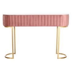 DKD Home Decor Konzola DKD Home Decor Pink Golden Metal Marble 120 x 35 x 80 cm