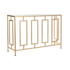 DKD Home Decor Konzola DKD Home Decor Golden Metal White 120 x 35 x 80 cm MDF Wood