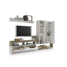 DKD Home Decor TV omarica DKD Home Decor Bela Kovina Aluminij Les MDF 277 x 75 x 173 cm 277 x 35 x 173 cm