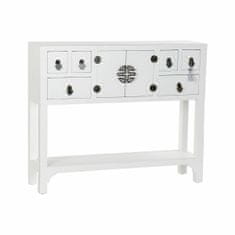 DKD Home Decor Konzola DKD Home Decor White Silver Fir MDF Wood (95 x 24 x 79 cm)