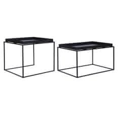 DKD Home Decor Komplet 2 miz DKD Home Decor Black 80 x 50 x 45 cm