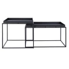 DKD Home Decor Komplet 2 miz DKD Home Decor Black 80 x 50 x 45 cm