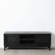 BigBuy TV pohištvo SHADOW Black Mindi wood 150 x 40 x 55 cm