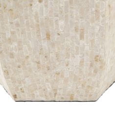 BigBuy Stranska mizica Bela 40 x 40 x 50 cm Shell