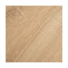 BigBuy Stranska mizica 45 x 45 x 54,5 cm Naravna kovina Les Srebrna