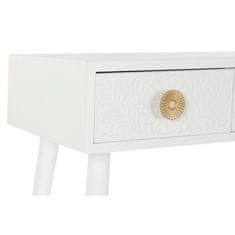 DKD Home Decor Konzola DKD Home Decor Bela zlata jelka MDF les 110 x 42,5 x 78 cm