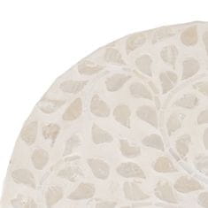 BigBuy Bočna mizica Beige Mother of pearl 35 x 35 x 47 cm MDF Les