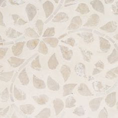 BigBuy Bočna mizica Beige Mother of pearl 35 x 35 x 47 cm MDF Les