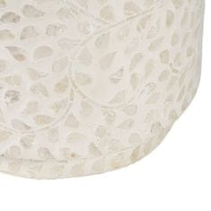 BigBuy Bočna mizica Beige Mother of pearl 35 x 35 x 47 cm MDF Les