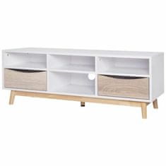 BigBuy TV pohištvo 116 x 40 x 42 cm Bela MDF Les