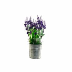 DKD Home Decor Lonec za rastline DKD Home Decor Zelena kovinska tkanina Lilac (18 x 18 x 28 cm)