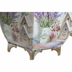 DKD Home Decor Lonček DKD Home Decor 21,5 x 21,5 x 24 cm Kovina Lilac Lavendar Shabby Chic