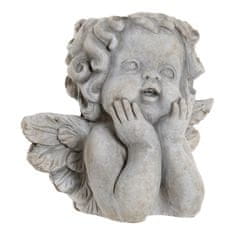 Miramarket Stojalo za Rože DKD Home Decor Siva Cement Angel (26 x 20 x 25 cm)