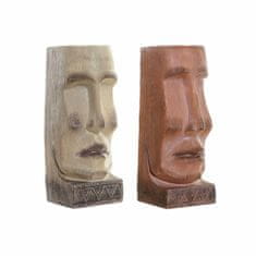 Miramarket Stojalo za Rože DKD Home Decor Obraz Bež Resin glina (2 pcs) (14.5 x 15.5 x 39 cm)