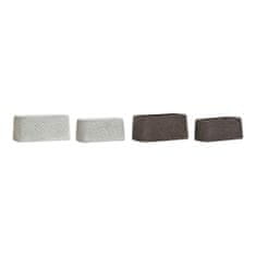 DKD Home Decor Komplet loncev DKD Home Decor S3023988 Brown Cement White (24 x 14 x 11 cm) (2 enoti)