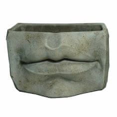 DKD Home Decor Sadilnik DKD Home Decor Grey Cement Lips (21 x 12 x 12,3 cm)