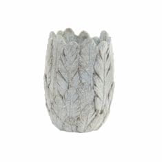 DKD Home Decor Lonček DKD Home Decor Feathers Grey Cement Boho (15 x 15 x 21 cm)