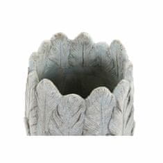 DKD Home Decor Lonček DKD Home Decor Feathers Grey Cement Boho (15 x 15 x 21 cm)