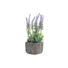 DKD Home Decor Lonec za rastline DKD Home Decor Lilac Cement Green PVC Lavendar (9 x 9 x 26 cm)