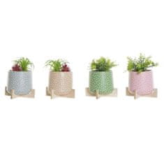 DKD Home Decor Lonec za rastline DKD Home Decor Cement PE (16 x 16 x 21 cm) (4 enote)