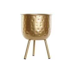 DKD Home Decor Lonček za sadike DKD Home Decor Golden Metal (18,5 x 18,5 x 26 cm)