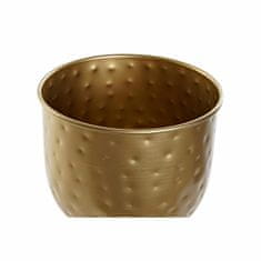 DKD Home Decor Lonček za sadike DKD Home Decor Golden Metal (18,5 x 18,5 x 26 cm)