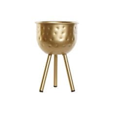 DKD Home Decor Lonček za sadike DKD Home Decor Golden Metal (13 x 13 x 20,5 cm)