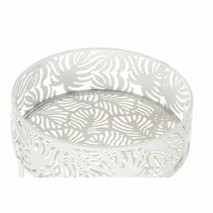 DKD Home Decor Komplet loncev DKD Home Decor Metal White Tropical List rastline (27 x 25 x 69 cm)