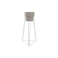 DKD Home Decor Lonček DKD Home Decor Metal Cement White (28 x 25 x 57 cm)