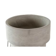 Miramarket Stojalo za Rože DKD Home Decor Kovina Cement Bela (28 x 25 x 57 cm)