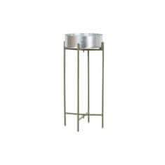 DKD Home Decor Lonček DKD Home Decor Silver Metal Green Garden (27,5 x 27,5 x 63 cm)