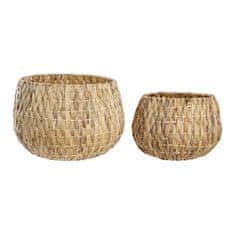 DKD Home Decor Komplet loncev DKD Home Decor Natural Fibre (47 x 47 x 33 cm)