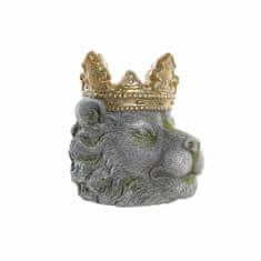 DKD Home Decor Lonček DKD Home Decor Grey Golden Lion Magnesium (29,6 x 29 x 31 cm)