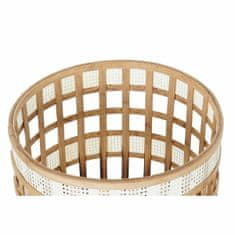 DKD Home Decor Komplet loncev DKD Home Decor Brown White Bamboo (36 x 36 x 67 cm)