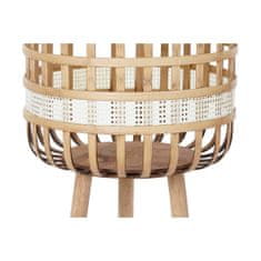 DKD Home Decor Komplet loncev DKD Home Decor Brown White Bamboo (36 x 36 x 67 cm)