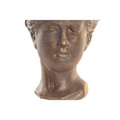 DKD Home Decor Lonček DKD Home Decor Face Golden Cement (16 x 15 x 21 cm)