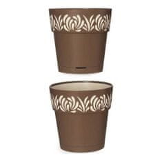 Stefanplast Rastlinjak Stefanplast Gaia Brown Beige Plastic 19 x 19 x 19 cm