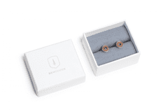 BeWooden ženske uhani z lesenim detajlom Lini Earrings Circle univerzalna