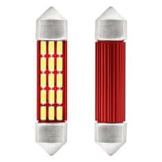 AMIO Vodila canbus 4014 20smd festoon c5w c10w c3w 41mm bela 12v 24v amio-01634