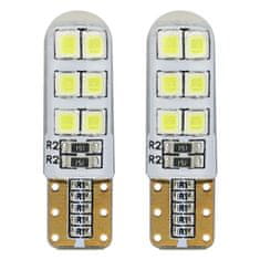AMIO LED žarnice standard t10 w5w 12xsmd 2835 12v silikon amio-01095