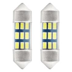 AMIO vodila standard 3014 9smd festoon c5w c10w c3w 31mm bela 12v amio-01089