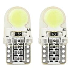 AMIO LED žarnice standardne bele w5w t10e cob 12v amio-01441