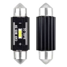 AMIO Žarometi vodijo canbus 1860 1smd ultrabright festoon c5w c10w c3w 39mm bela 12v 24v amio-02443