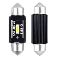 AMIO Žarometi vodijo canbus 1860 1smd ultrabright festoon c5w c10w c3w 36mm bela 12v 24v amio-02442