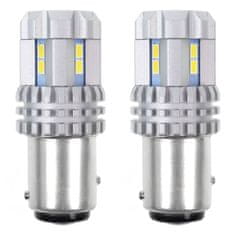 AMIO vodila canbus 3020 22smd ultrabright 1157 bay15d p21/5w bela 12v 24v amio-02450