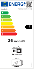 Viewsonic VX3276-MHD-3 monitor, 81,3 cm (32), FHD, IPS