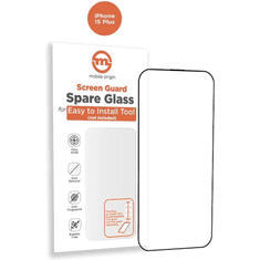 Mobile-origin Orange Screen Guard nadomestno 2.5D zaščitno steklo iPhone 15 Plus