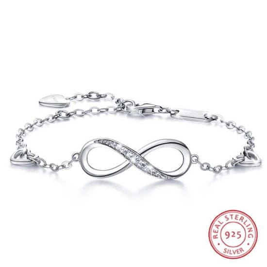 ZOLO Zapestnica iz srebra S925 Infinity Love – Srebrna