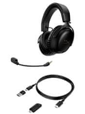 HyperX Cloud III Wireless slušalke, brezžične, črne (77Z45AA)